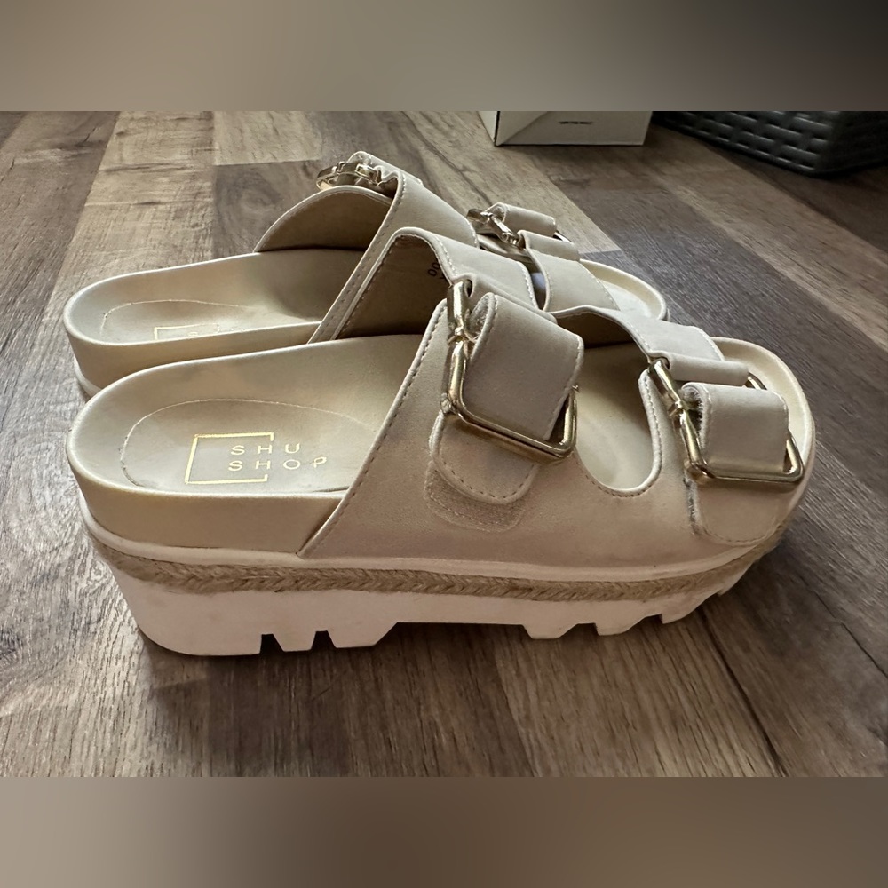 wanna be platform birkenstock sandals